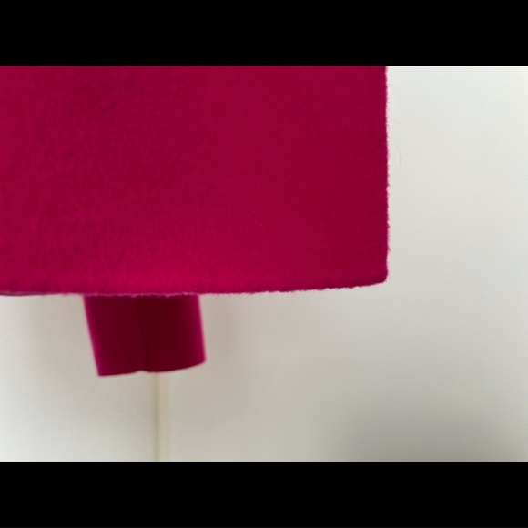 Hot Pink Wing Collar Wool Jacket - Solid - Open Front - Bright - Picture 14 of 16